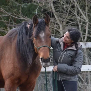 Bild på Joséphine Natalie Beckman och en häst